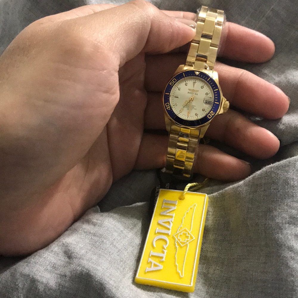 Invicta gold watch